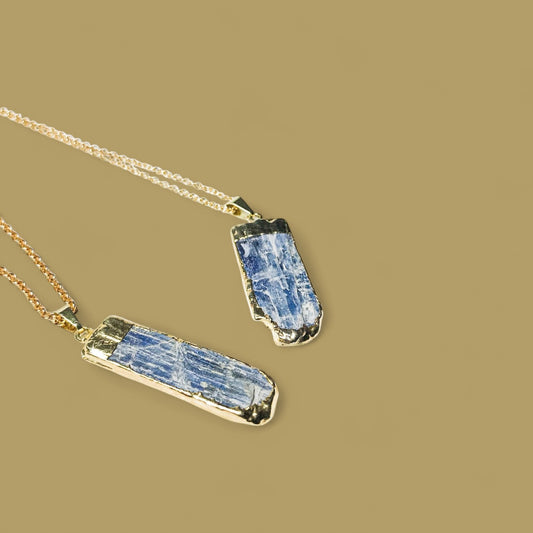 Raw Blue Kyanite Necklace