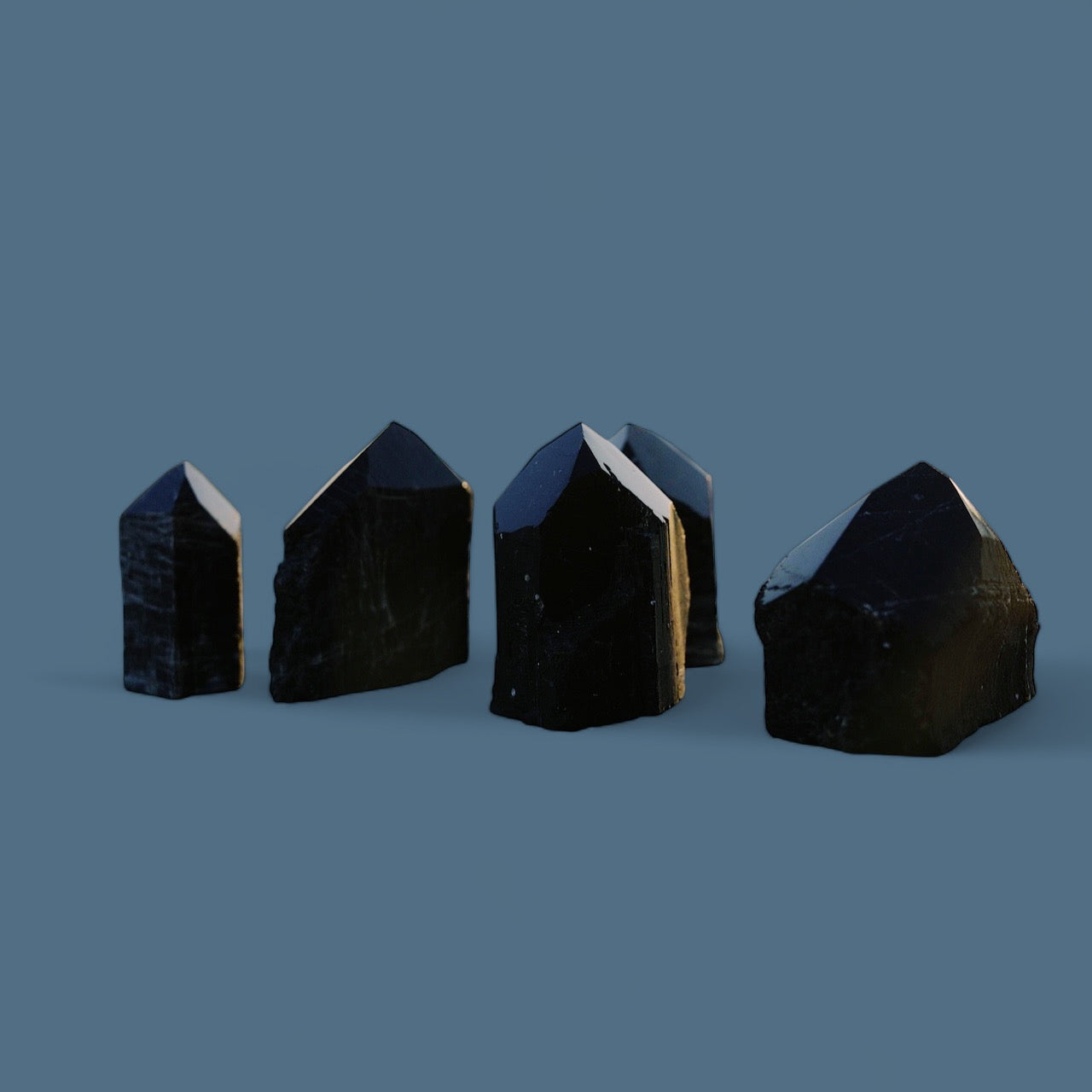 Black Tourmaline Point w/ Cut Base