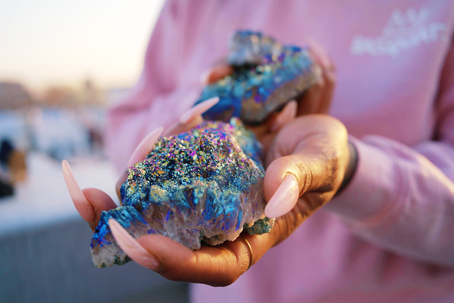 Rainbow Aura Quartz