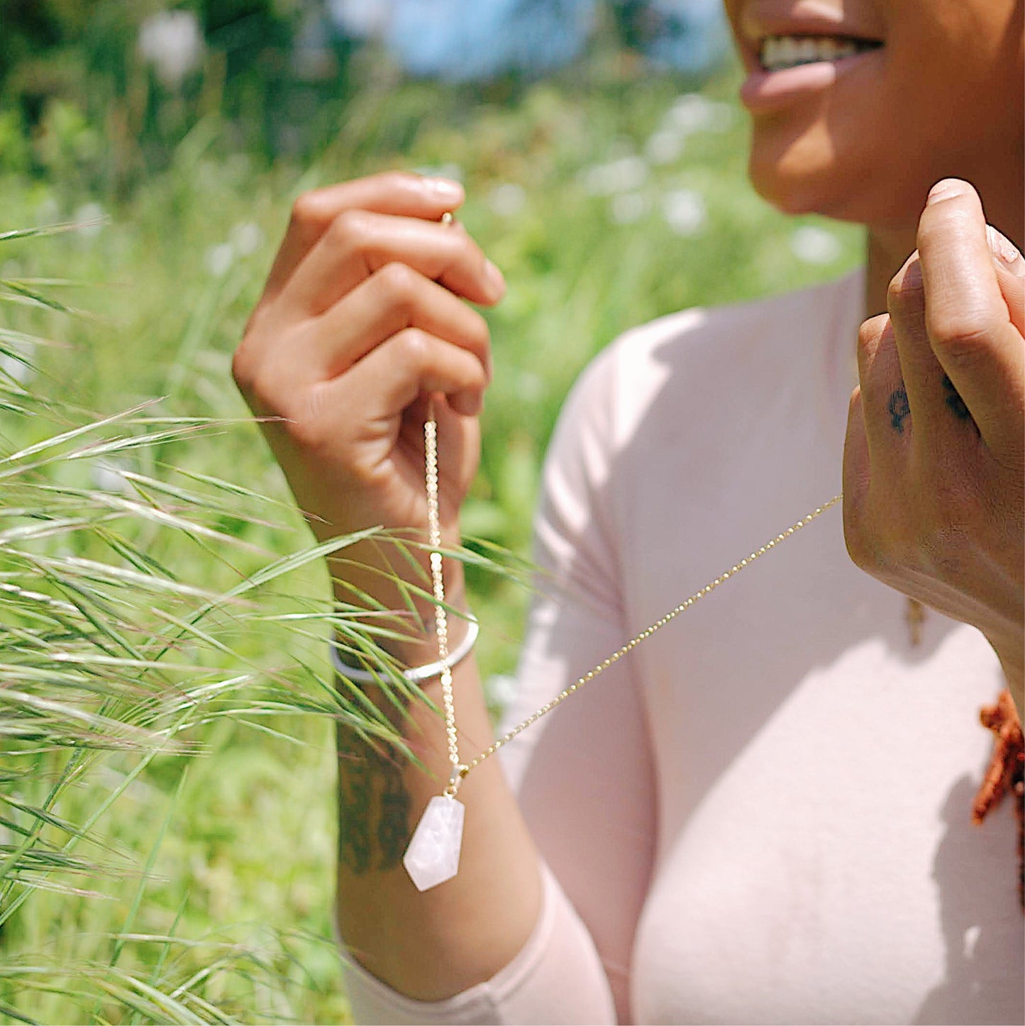 Eternal Love Necklace | Rose Quartz